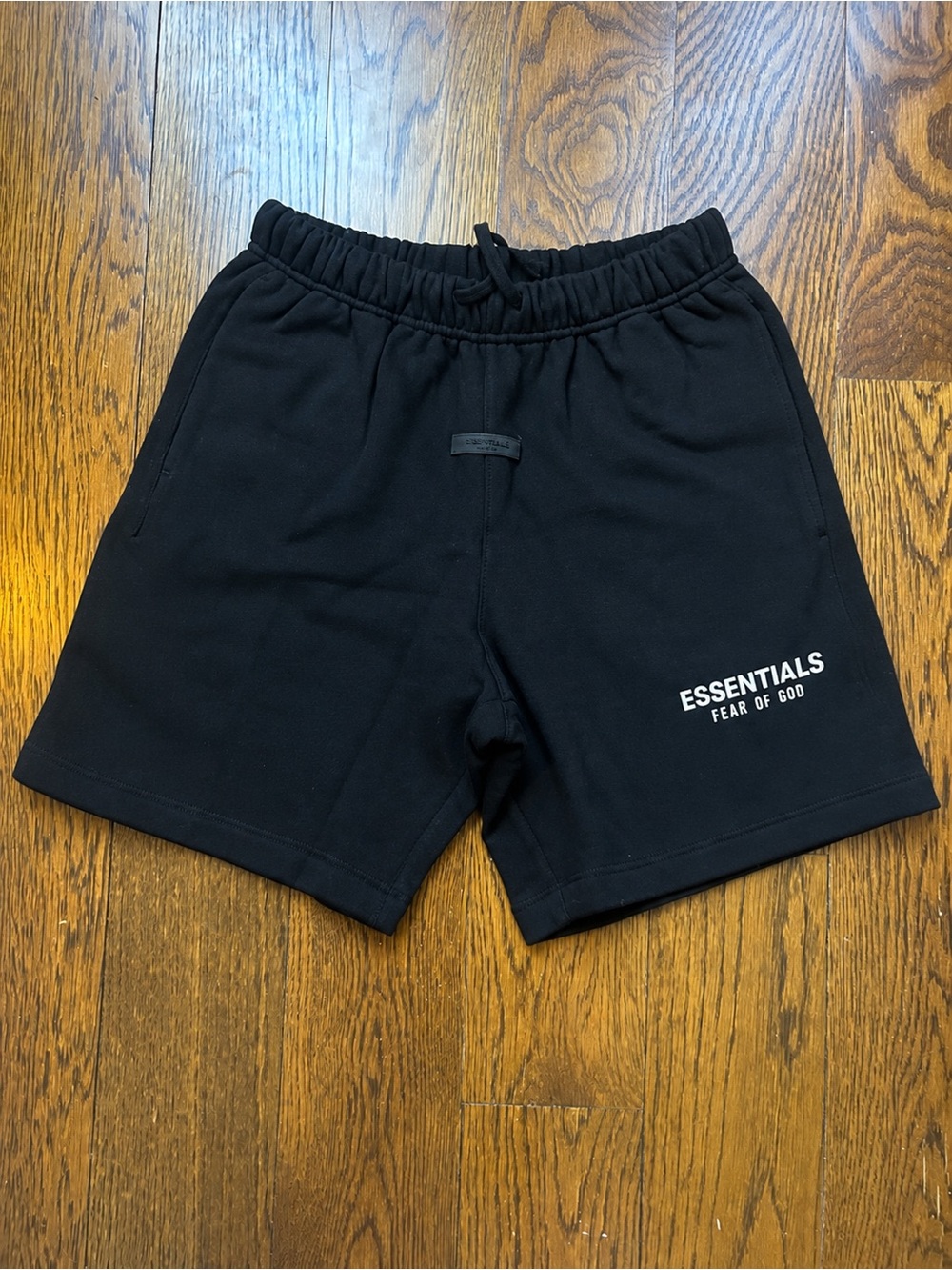 Essentials black SS25 shorts
